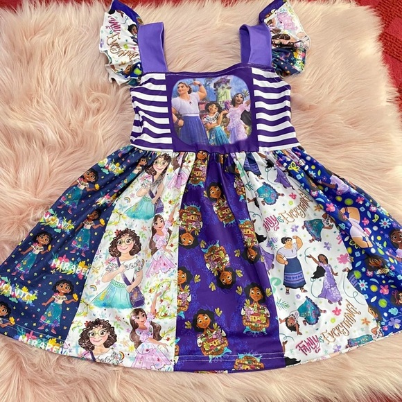 Other - Encanto Mirabel Isabela Twirl Colorful cute ruffle dress